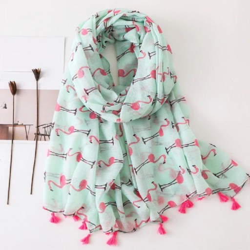 Snygg scarf för barn - Flamingos