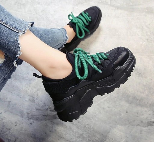 Snygga plattformssneakers för kvinnor J1170