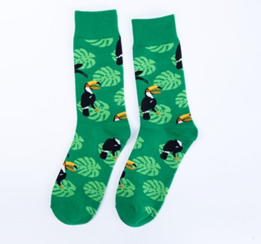 Socken mit Tukan-Print