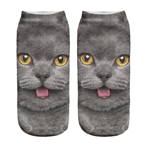 Socks with 3D Animal Print A1484
