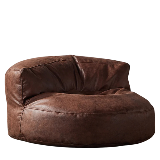 Sofá retro sem enchimento 300 l 100 x 45 x 86 cm couro sintético cadeira confortável estilosa saco de assento com encosto para sala de estar