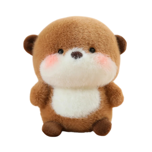 Soft Toy Otter 16 cm Soft Plush Toy Made of Soft Material with PP Cotton Filling Cute Pet Decoration and Gift for Children and Adults