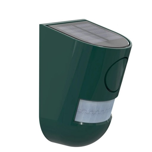 Solar Alarm System with PIR Motion Detector, 110 dB Siren, Strobe LED, 4 Modes, Waterproof, 12 × 7.5 × 6.9 cm, for Home and Garden