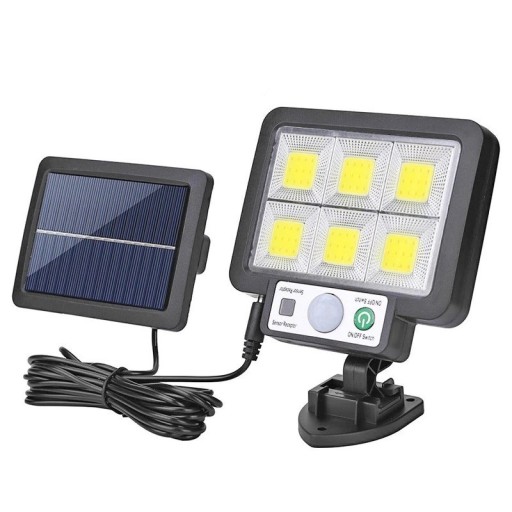 Solar COB vägglampa med rörelsesensor