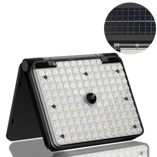Solar LED Outdoor Light 16.5 x 13 cm 2400 mAh Motion Sensor 3 Modes IP65 Wall Light for Garden