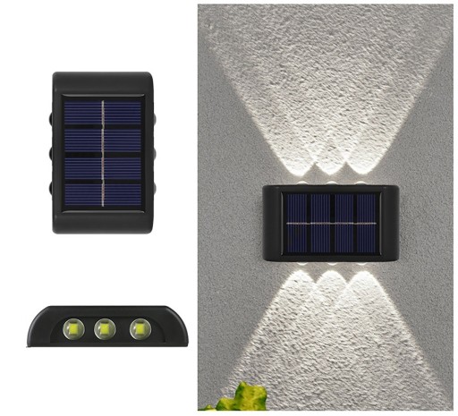 Solar wandlamp 6 LED T1040