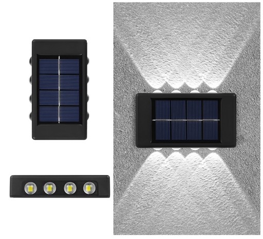 Solar wandlamp 8 LED T1041