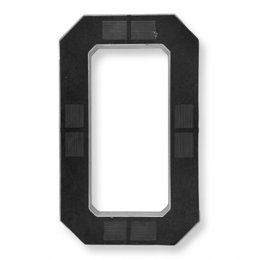Solárne LED domové číslo Svietiaci obrys číslice Výška 23 cm ABS plast Čierne vyhotovenie Na stenu domu vstupnej brány aj murovaného plotového stĺpika