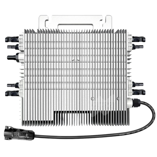 Solární mikroměnič 2000 W s WiFi a 4 MPPT vstupy DC 22-50 V na 230 V 311 x 297 x 35 mm Hliníkové tělo IP67 Stříbrný Pro až 4 panely