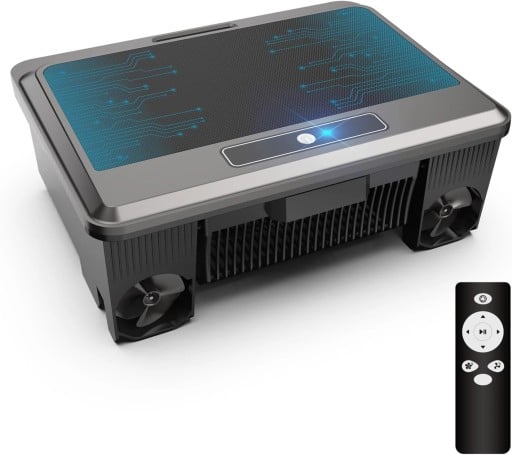 Solární robotický hladinový vysavač bazénu Baterie 5100 mAh Dálkové ovládání a automatické parkování Černý Na sběr listí z hladiny