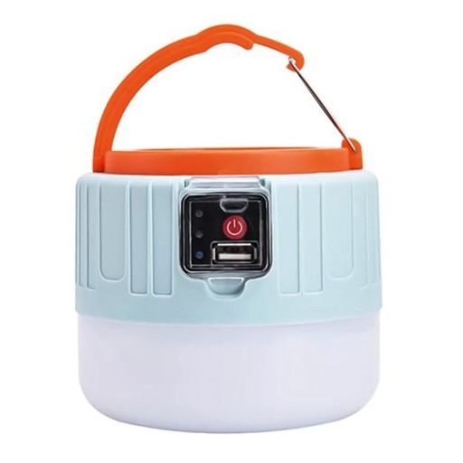 Solcelledrevet campinglampe
