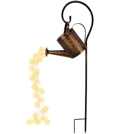 Solcelledrevet dekorativ lampe med elkedel