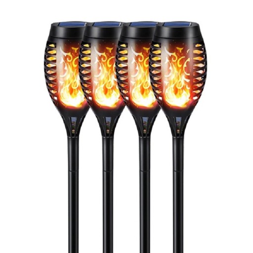 Solcellelampe 12 LED 4 stk.