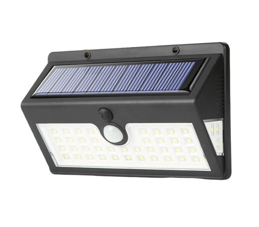 Solcellelampe med bevægelsessensor