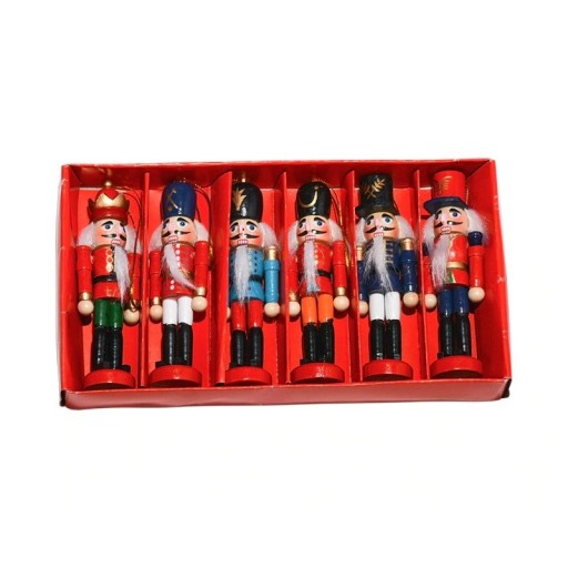 Soldat en bois casse-noisette 6 pcs