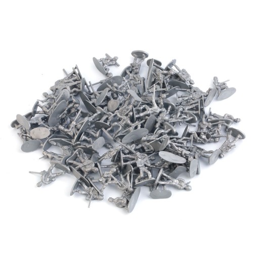 Soldatfigurer - 12 poseringer - pakke med 100 stk.