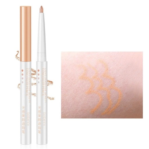 Solid Concealer Pencil for Covering Skin Imperfections Waterproof Concealer with a Fine Texture High Coverage Pencil for Acne and Under-Eye Concealment with Precise Lines