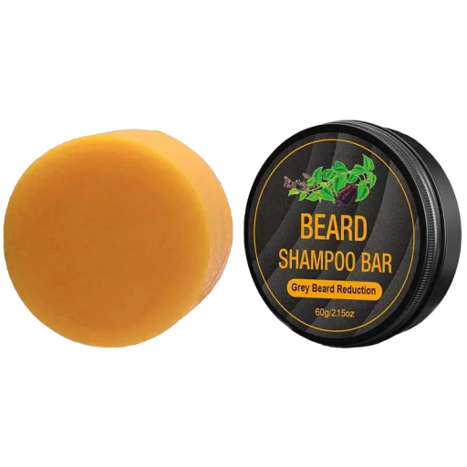Solid skægshampoo Solid grå dækningsshampoo Skægmørkende shampoo 60 g 5,5 x 1,6 cm