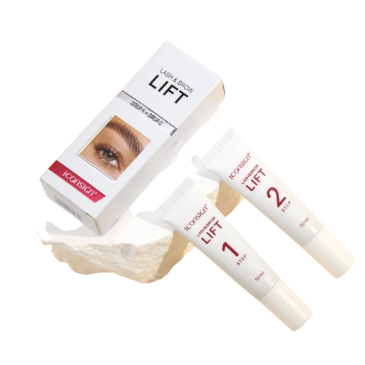 Solução Profissional para Lifting de Pestanas e Sobrancelhas 2 x 10 ml Sistema de Dois Passos de Laminagem de Sobrancelhas e Pestanas Tratamento