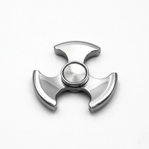 Sølv fidget spinner