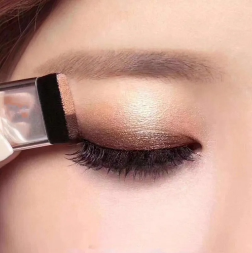 Sombra de ojos bicolor con pincel Colores brillantes Pack de viaje Resistente al agua