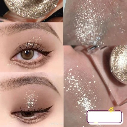 Sombra de ojos brillante resistente al agua Sombra de ojos perlada de larga duración