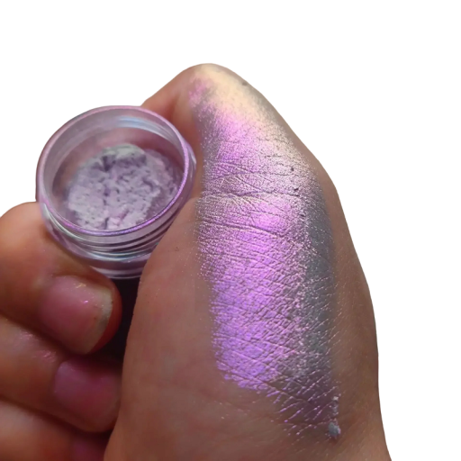 Sombra de ojos pigmentada cromada brillante Envase compacto