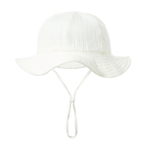 Sombrero de algodón para niños con sujeción Perímetro de cabeza 34–39 cm Visera 23 cm Profundidad 13 cm Gorra para bebés de 3–12 meses
