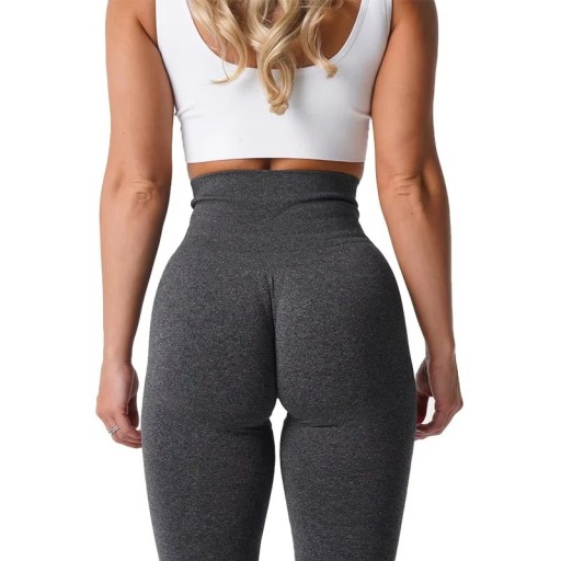 Sömlösa elastiska sportleggings för kvinnor, fitness och träning, stretchiga och bekväma leggings för gym, yoga, löpning, dagligt bruk