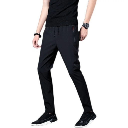 Sommer Herren Schnelltrocknende Hose Sport Slim Fit Hose zum Laufen Wandern Training Atmungsaktive Dünne Hose für Warmes Wetter