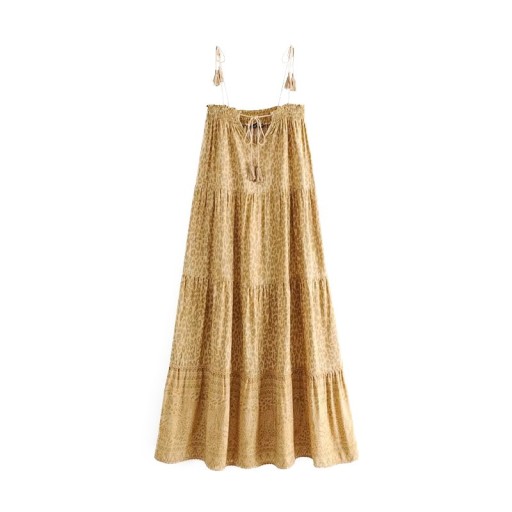 Sommerkjole med leopardprint