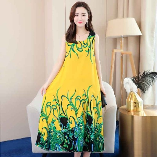 Sommerkleid mit Print in Übergrößen