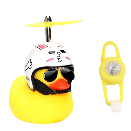 Sonnette de vélo canard avec hélice