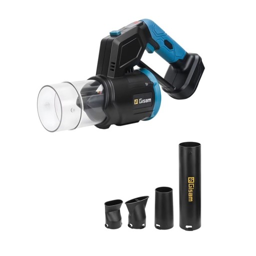 Soplador Turbo Manual 35000 rpm 12 m³/min motor sin escobillas 18V azul y negro soplador de polvo y hojas compatible con baterías Makita