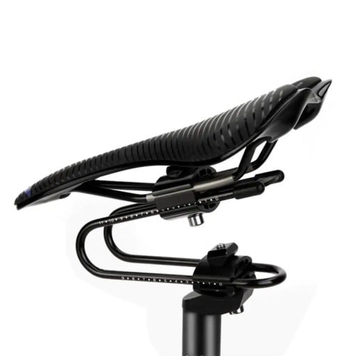 Soporte amortiguador para sillín de bicicleta con suspensión 165 × 85 mm capacidad de 230 kg estructura metálica para un viaje más cómodo en bicicleta