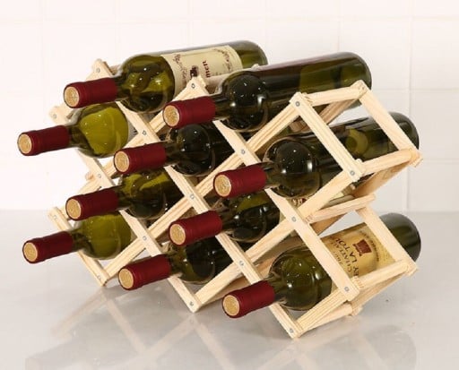 Soporte de madera para vino C75