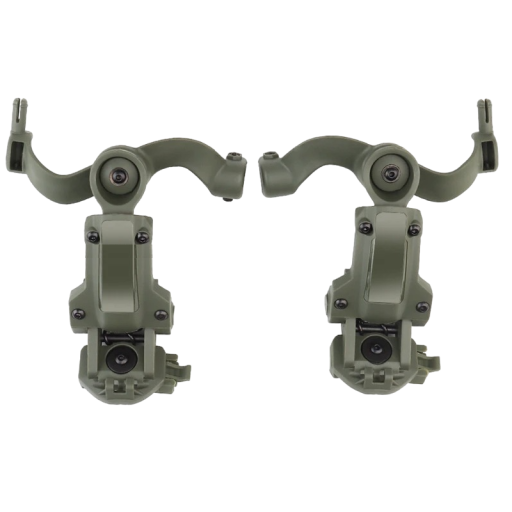 Soporte para auriculares tácticos Adaptador para casco giratorio multiángulo Accesorios para auriculares tácticos 10,5 x 13,4 x 4,5 cm
