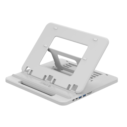 Soporte para portátil con puertos USB y lector de tarjetas