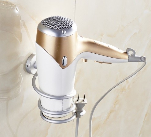 Soporte para secador de pelo de pared