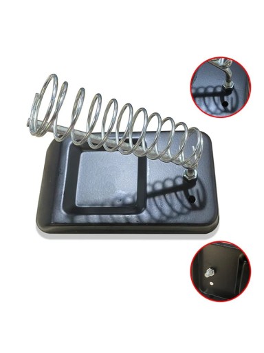 Soporte para soldador con espiral y bandeja para esponja de limpieza Soporte estable para un almacenamiento seguro del soldador