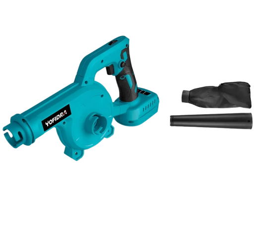 Soprador elétrico de folhas com 6 velocidades 18 V 1500 mAh Soprador elétrico para folhas, pó, neve