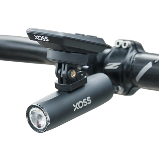 Sort aluminiums cykelforlygte 9,6 cm 800 lm USB-C opladning 2600 mAh 5 lystilstande Rækkevidde 200 m IPX5 cykellygte med holder