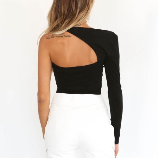 Sort asymmetrisk top til kvinder