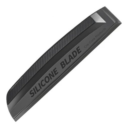 Sort blød silikoneskraber til bil 30 x 5 cm Vand- og snavsafrensning Tørring af karrosseri Glas Overflade rengøring Uden ridser
