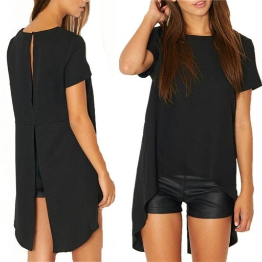 Sort bluse til kvinder Rosie