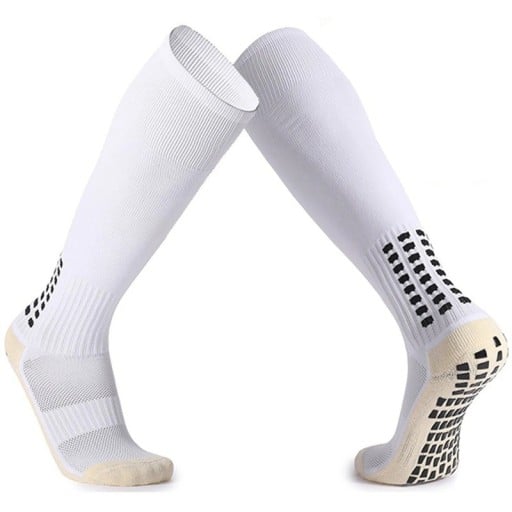 Șosete de fotbal antiderapante unisex, sport, elastice, respirabile, până la genunchi
