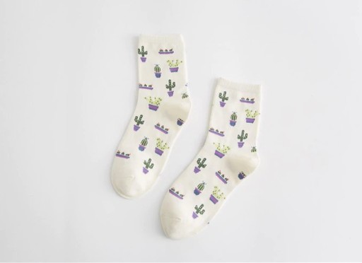 Șosete pentru femei cu cactuși