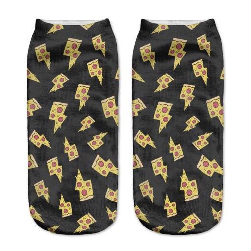 Șosete pentru gleznă pentru femei - Pizza