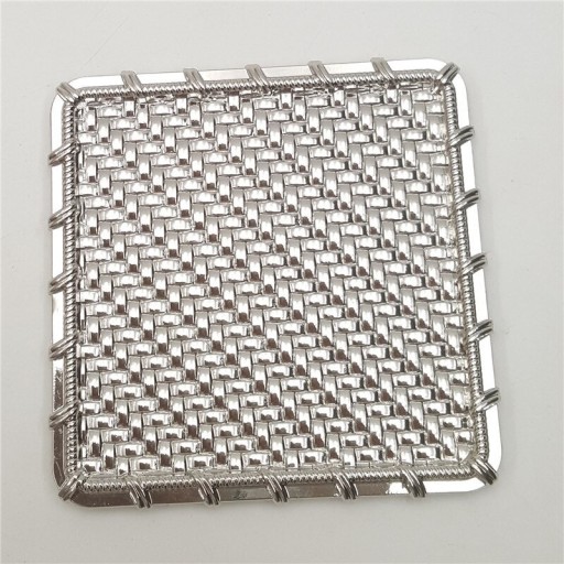 Sottobicchiere in rame con motivo intrecciato