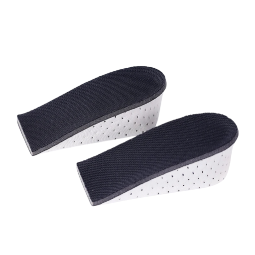 Sottopiedi in schiuma memory Nera Altezza 4 cm Aumento ortopedico della statura Ammortizzazione del colpo Comfort durante la camminata Sport Lavoro